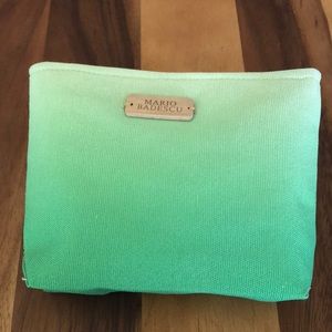 Brand New Beautiful Green Ombré Mario Badescu Cosmetic Bag